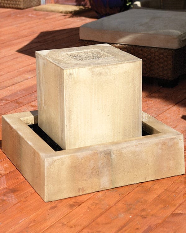 Block Garden Water Fountain - Fountains - Outdoor Art Pros
