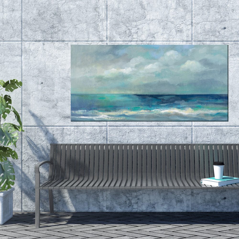 Blue on Blue Outdoor Canvas Art - Outdoor Art Pros