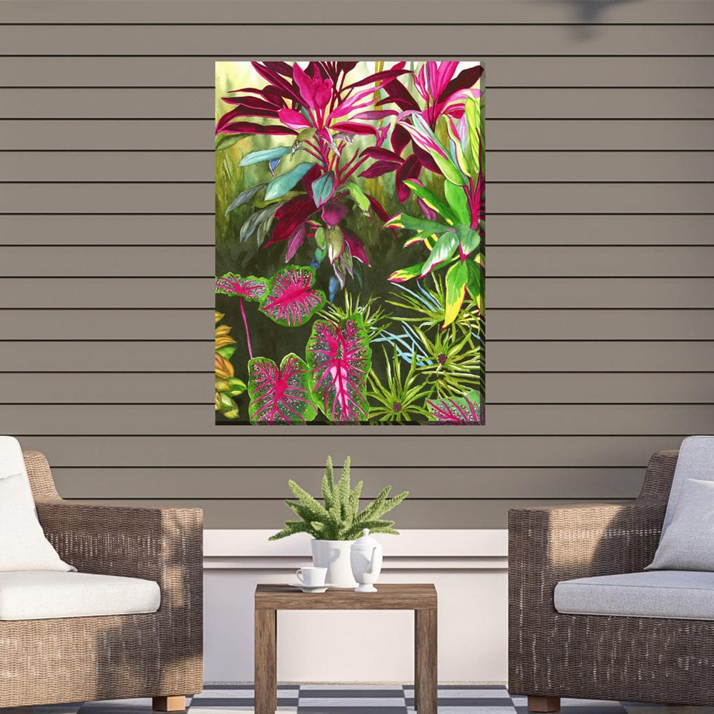 Bright Botanicals Outdoor Canvas Art - Outdoor Art Pros