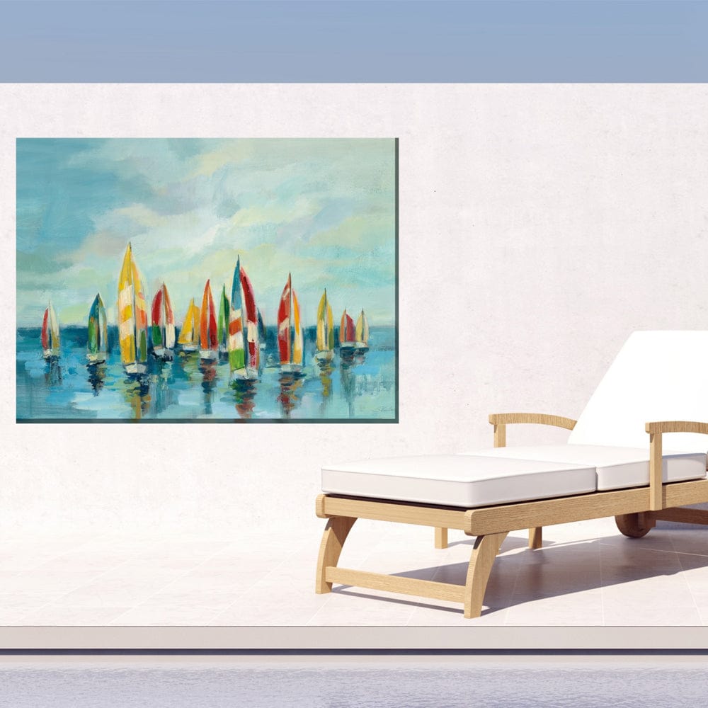 Bright Sails Outdoor Canvas Art - Outdoor Art Pros