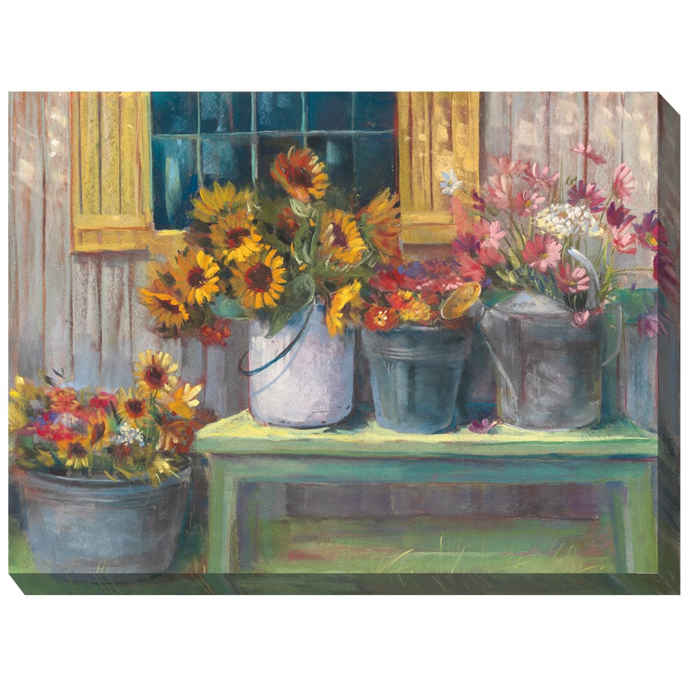 Buckets of Bliss Outdoor Canvas Art - Outdoor Art Pros