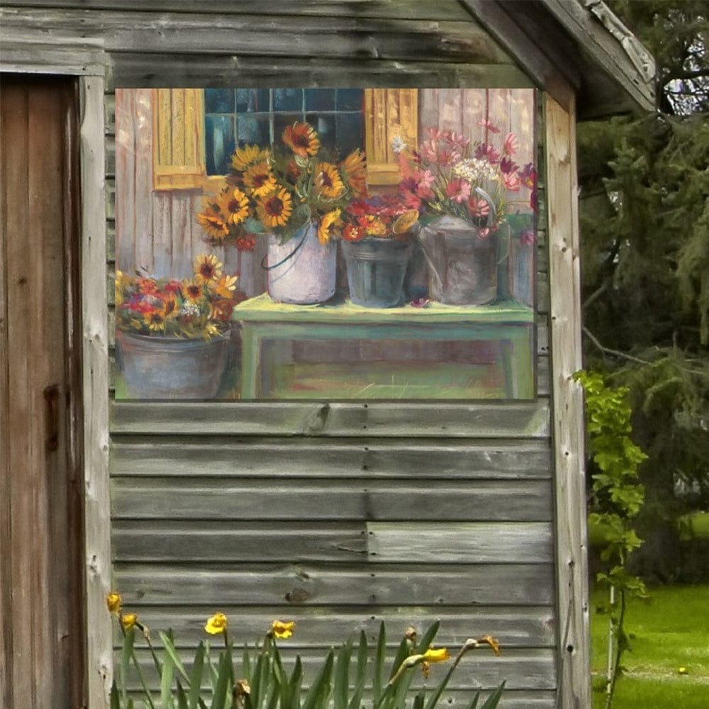 Buckets of Bliss Outdoor Canvas Art - Outdoor Art Pros