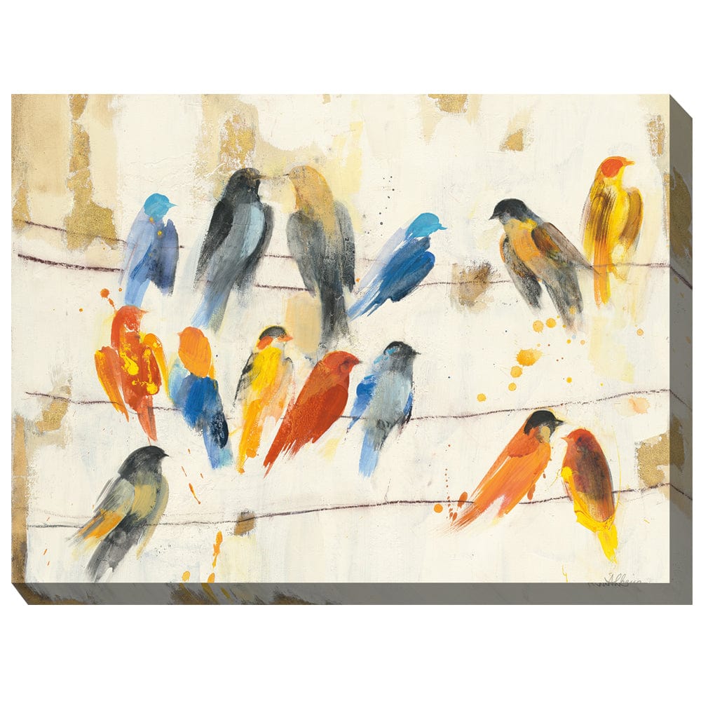 Chitter Chatter Outdoor Canvas Art - Outdoor Art Pros