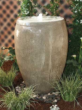 Cardiff Cast Stone Fountain with 2' Reservoir - Fountains - Outdoor Art Pros