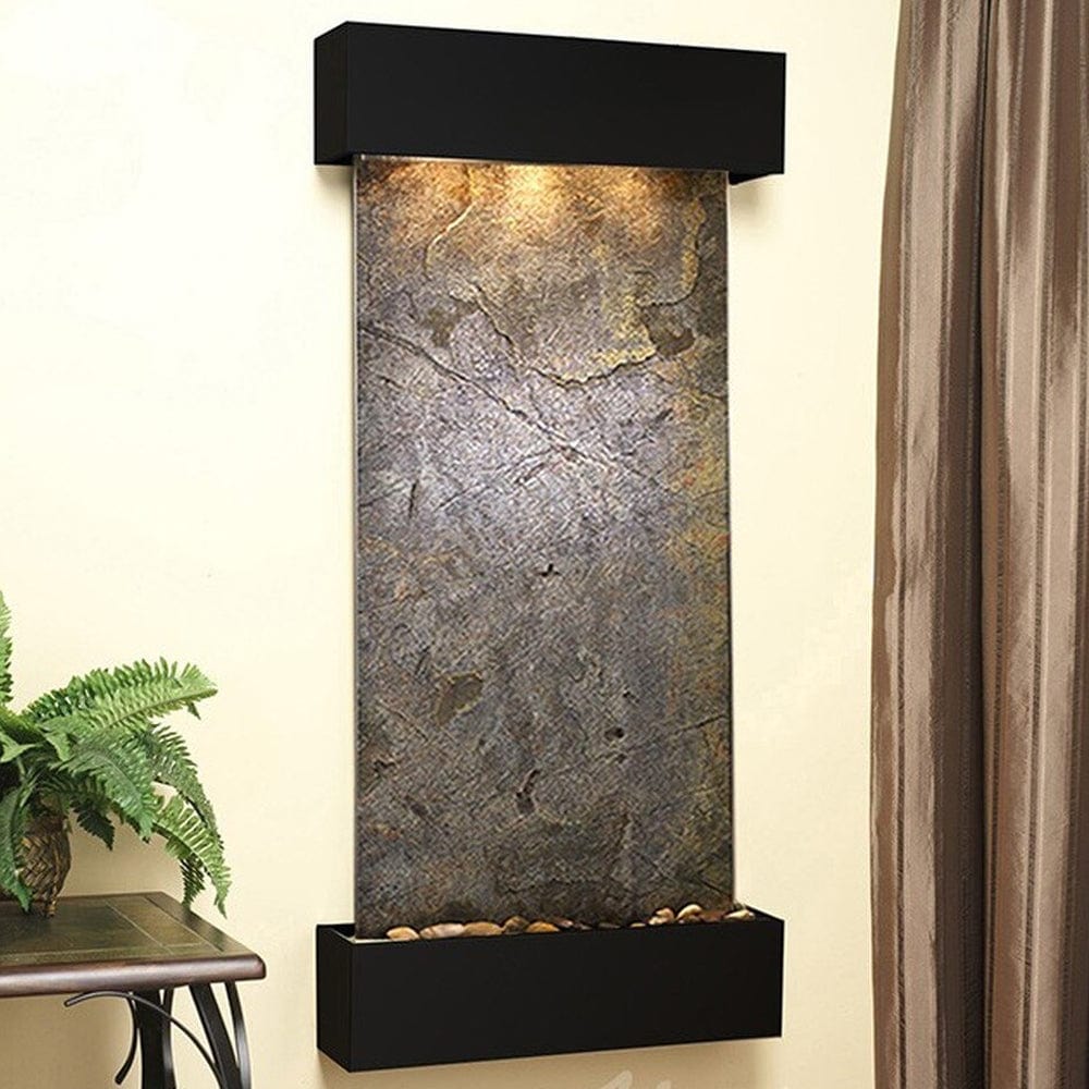 Cascade_Springs_Green_Featherstone_with_Blackened_Copper_Trim_and_Squared_Corners - Outdoor Art Pros