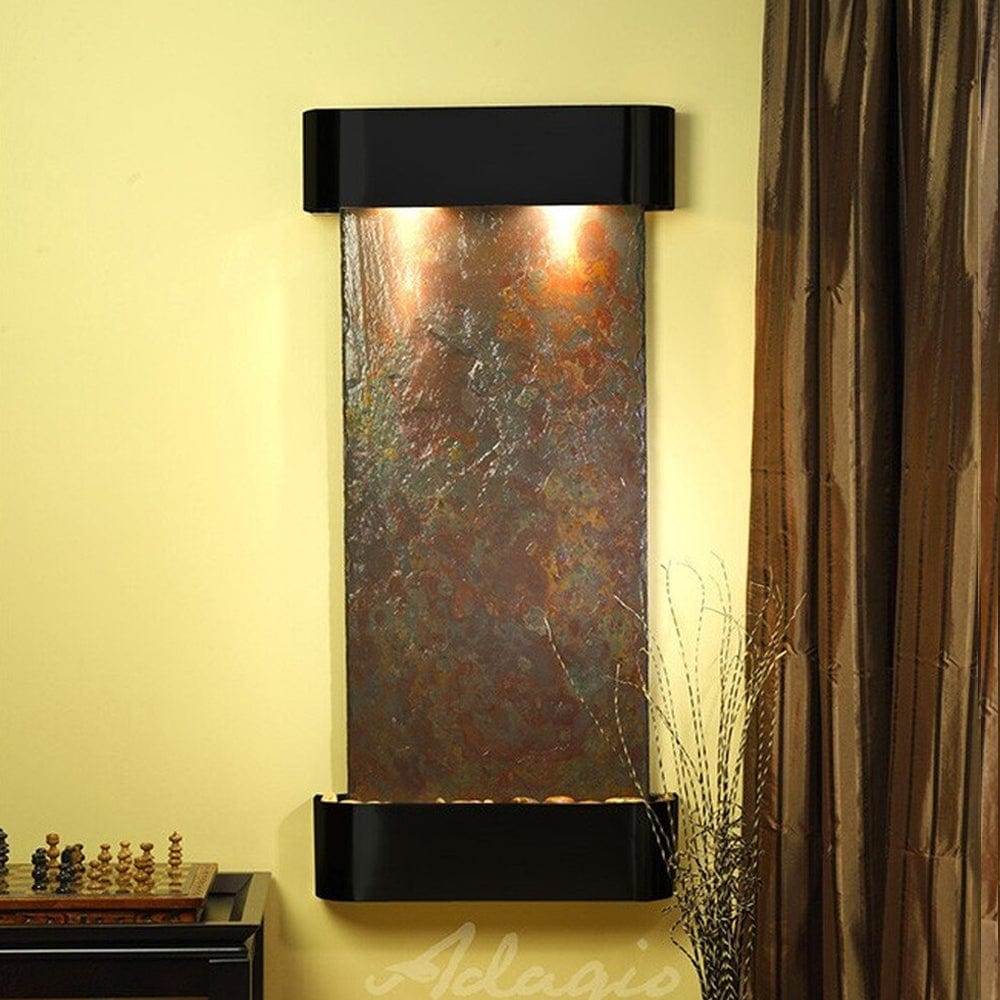 Cascade_Springs_Rajah_Slate_with_Blackened_Copper_Trim_and_Round_Corners - Outdoor Art Pros