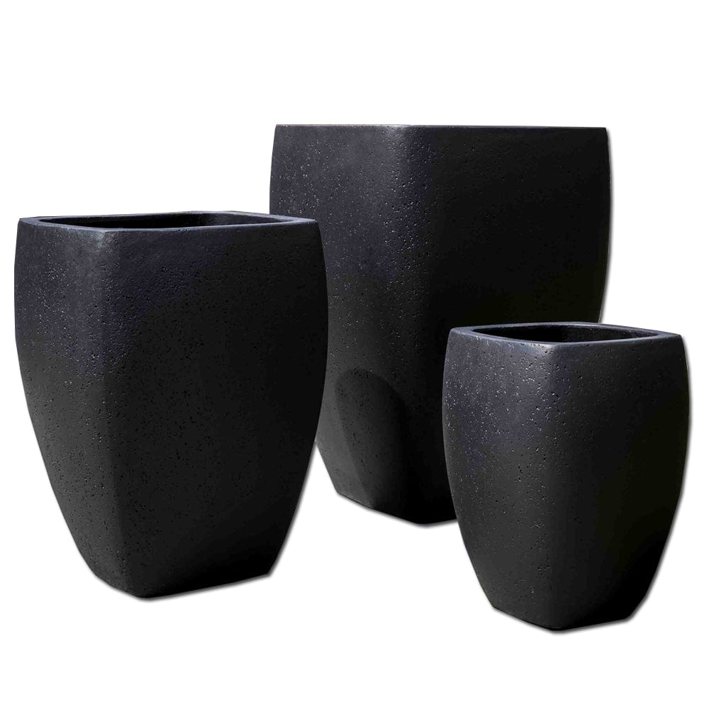 Cedros Planter - Set of 3 in Playa Noche - Outdoor Art Pros