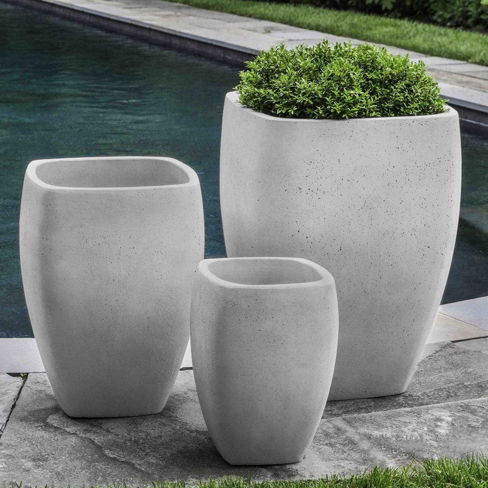Cedros Planter in Playa Blanca - Set of 3 - Planters - Outdoor Art Pros