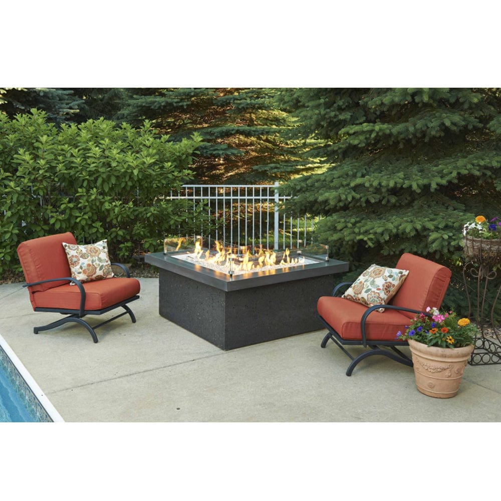 Chat Rocking Chairs with Papaya Cushions - Set of 2 - Outdoor Art Pros