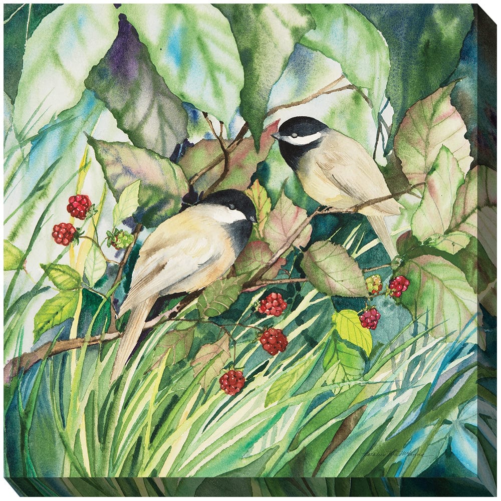 Chickadees Outdoor Art - Outdoor Art Pros