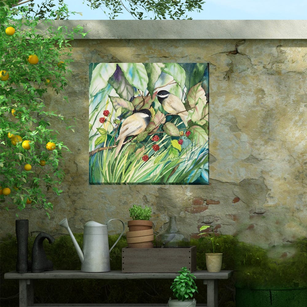 Chickadees Outdoor Art - Outdoor Art Pros