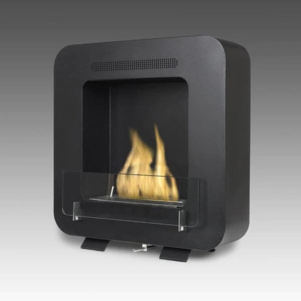 Eco-Feu Cosy Matte Black Biofuel Fireplace - Outdoor Art Pros