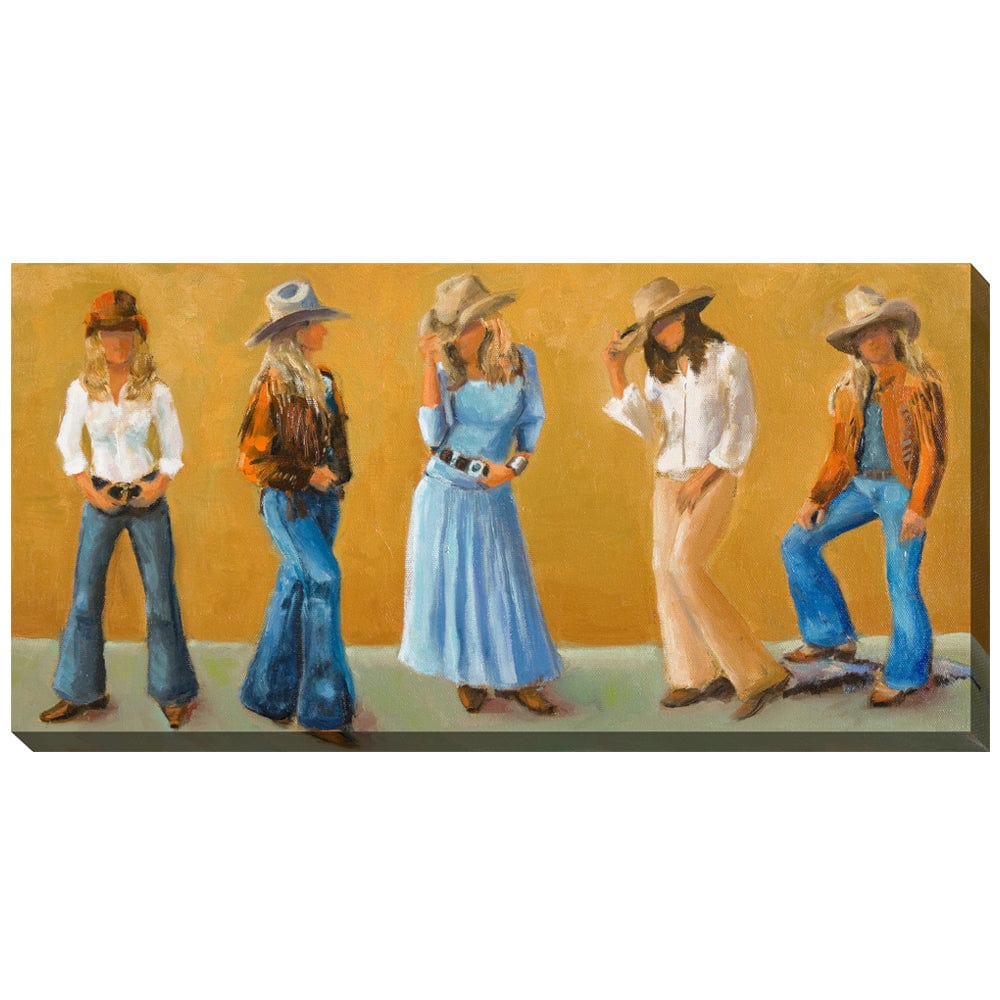 Cowgirls Outdoor Canvas Art - Outdoor Art Pros