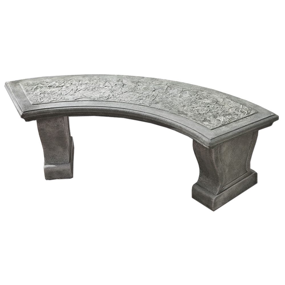 Curved Leaf Garden Bench - Outdoor Art Pros