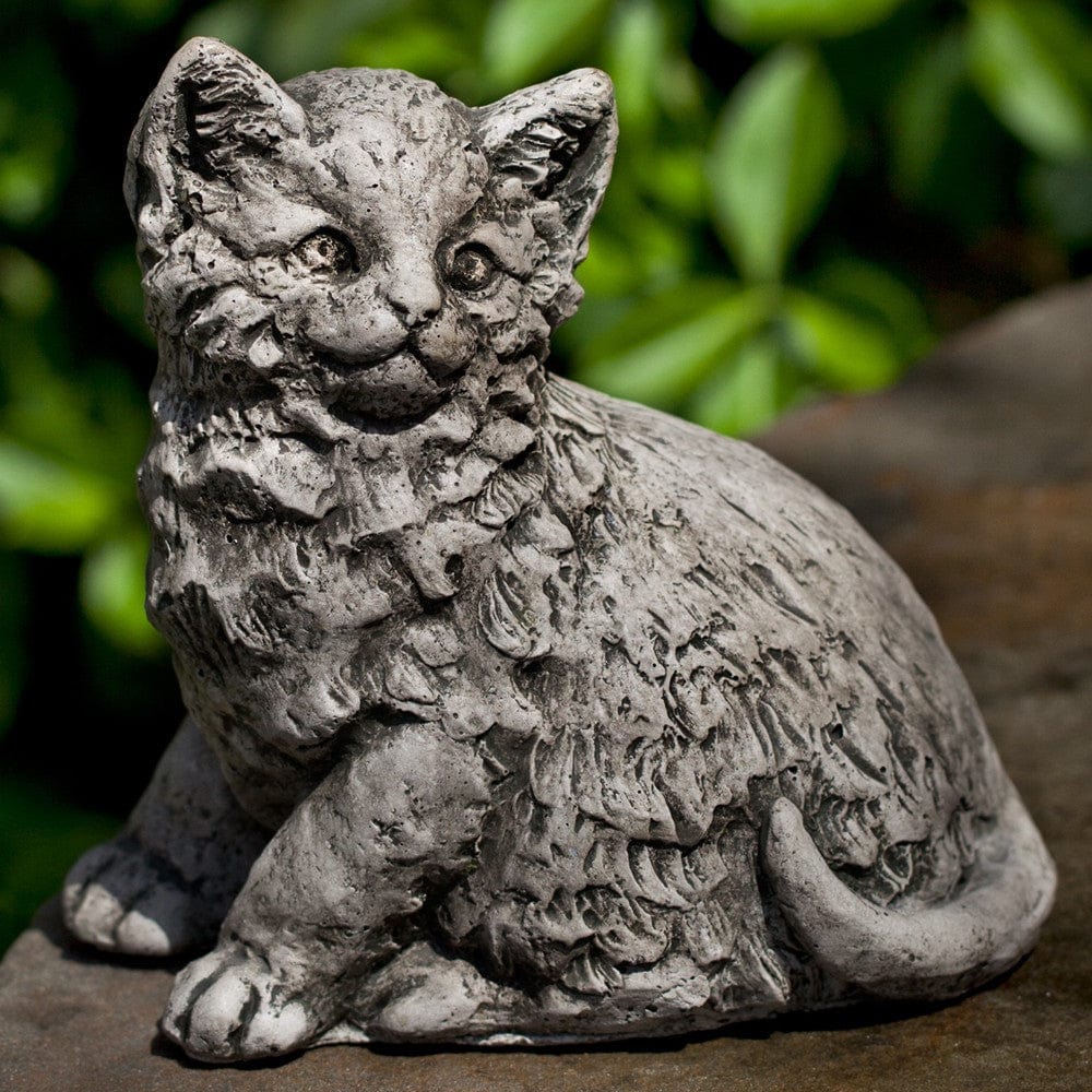 Cutie Kittie Cast Stone Garden Statue - Outdoor Art Pros