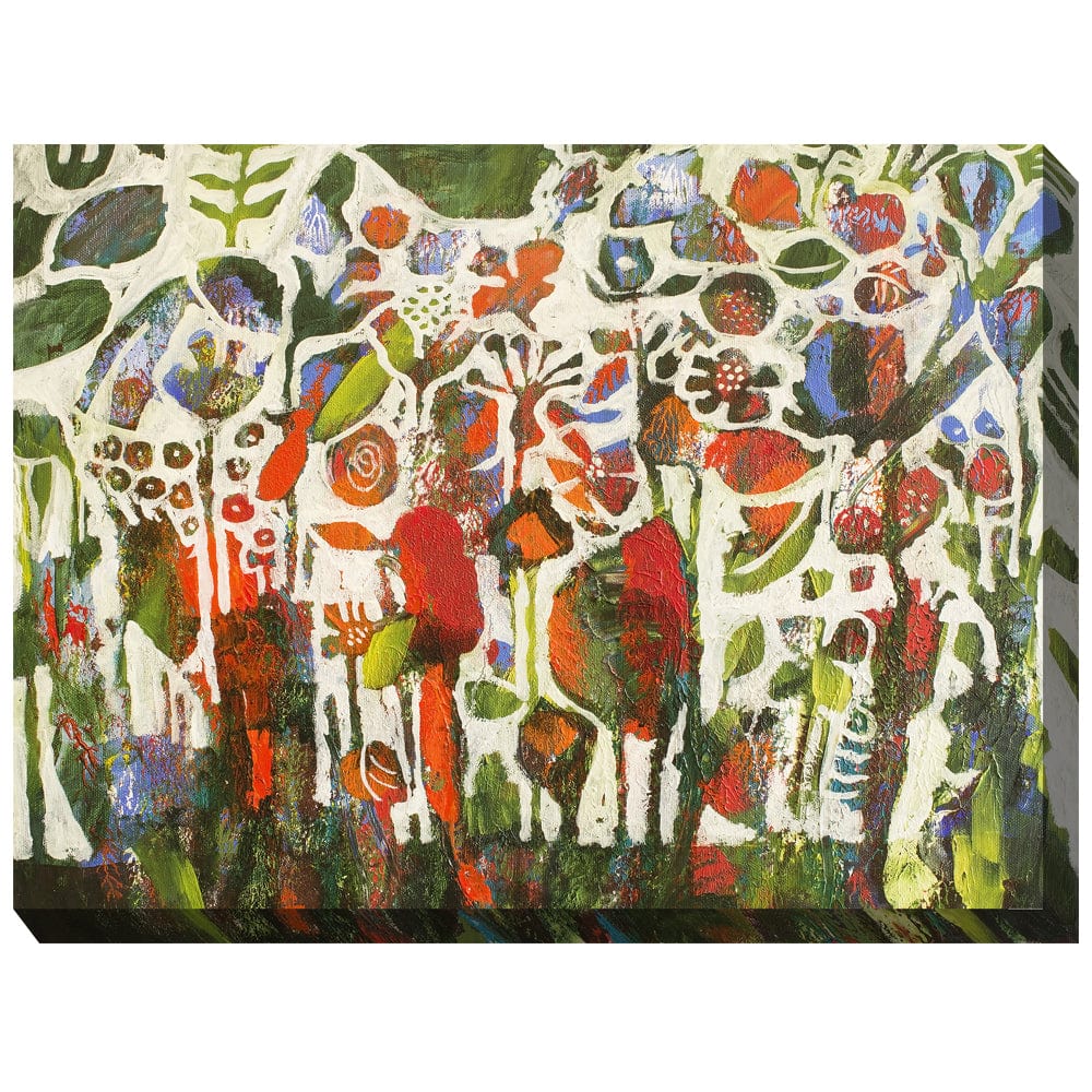 Dancing Garden Outdoor Canvas Art - Outdoor Art Pros