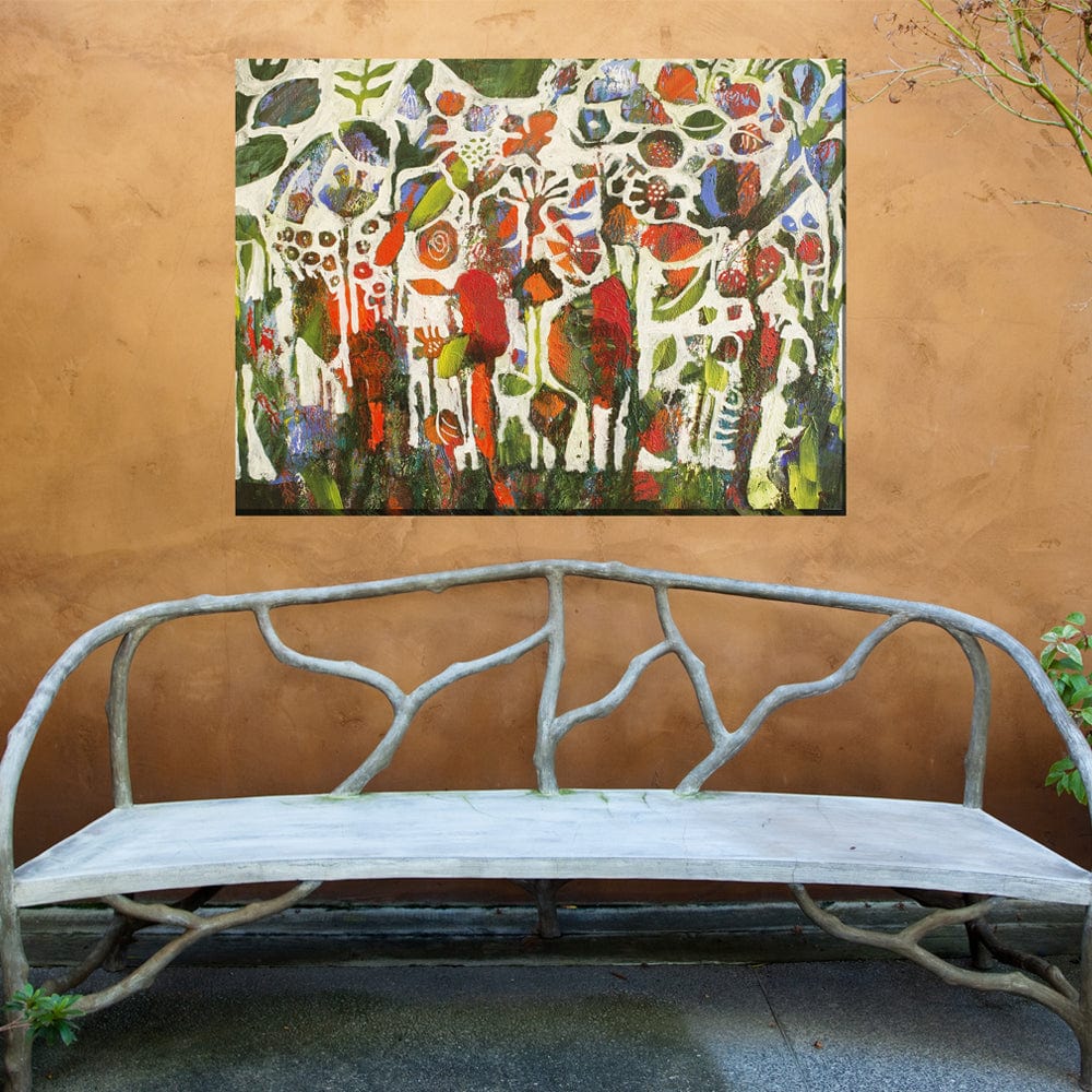 Dancing Garden Outdoor Canvas Art - Outdoor Art Pros