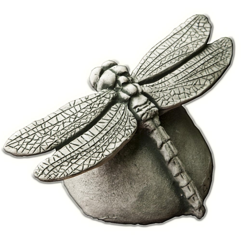 Dragonfly Cast Stone Garden Statue - Outdoor Art Pros
