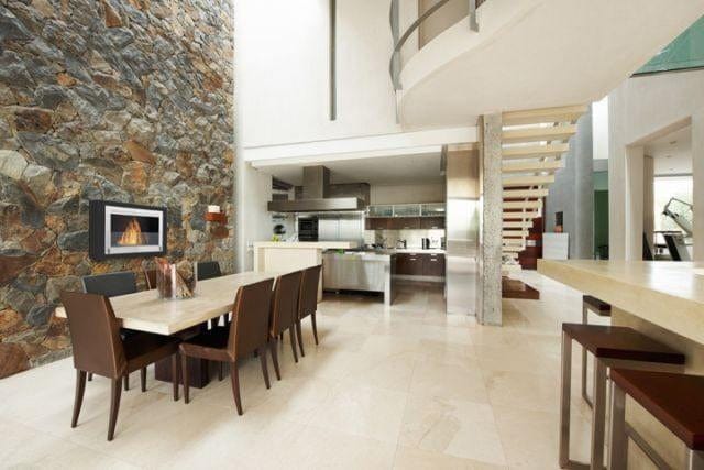 Eco-Feu Montreal Wall Mounted Stainless Biofuel Fireplace