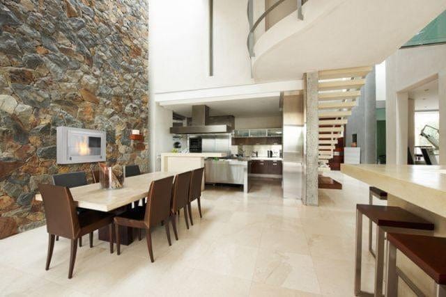 Eco-Feu Montreal Wall Mounted Stainless Biofuel Fireplace