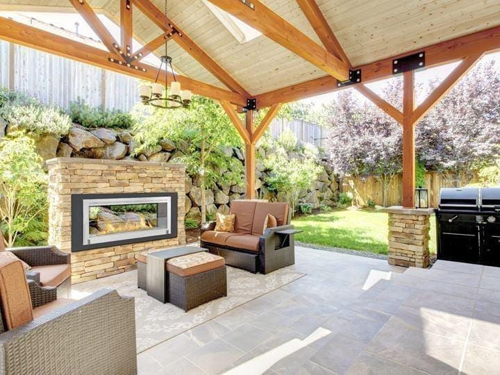 Eco-Feu Santa Cruz 2-Sided Matte Black Biofuel Fireplace - Outdoor Art Pros