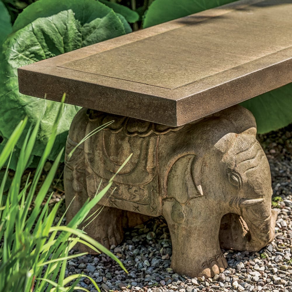 Elephant Outdoor Garden Bench