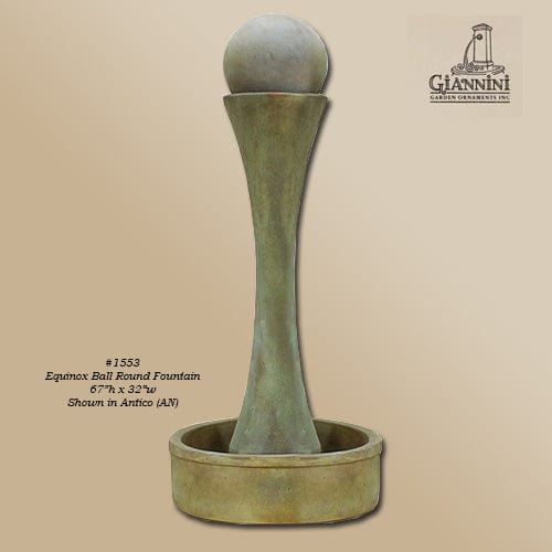 Equinox Ball Round Fountain - Outdoor Art Pros