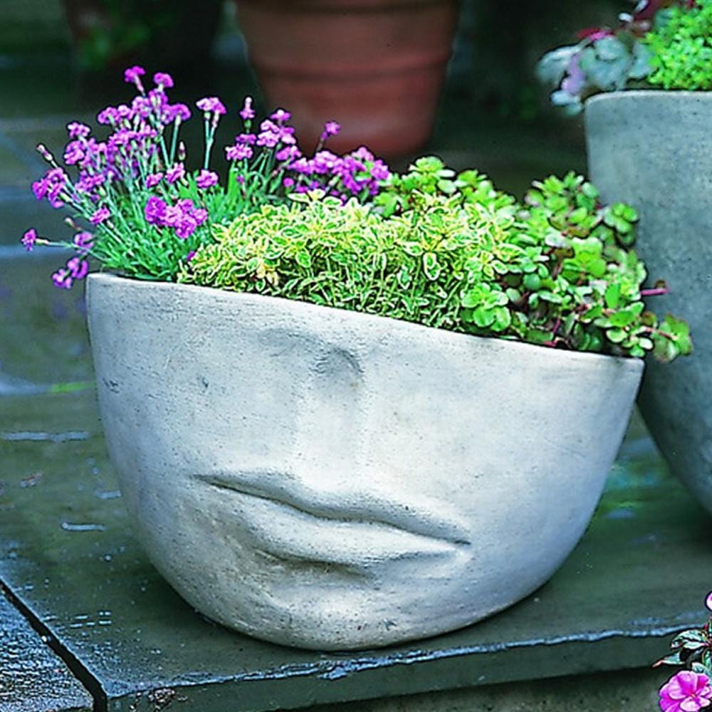 Faccia Contemporary Garden Planter Medium - Outdoor Art Pros