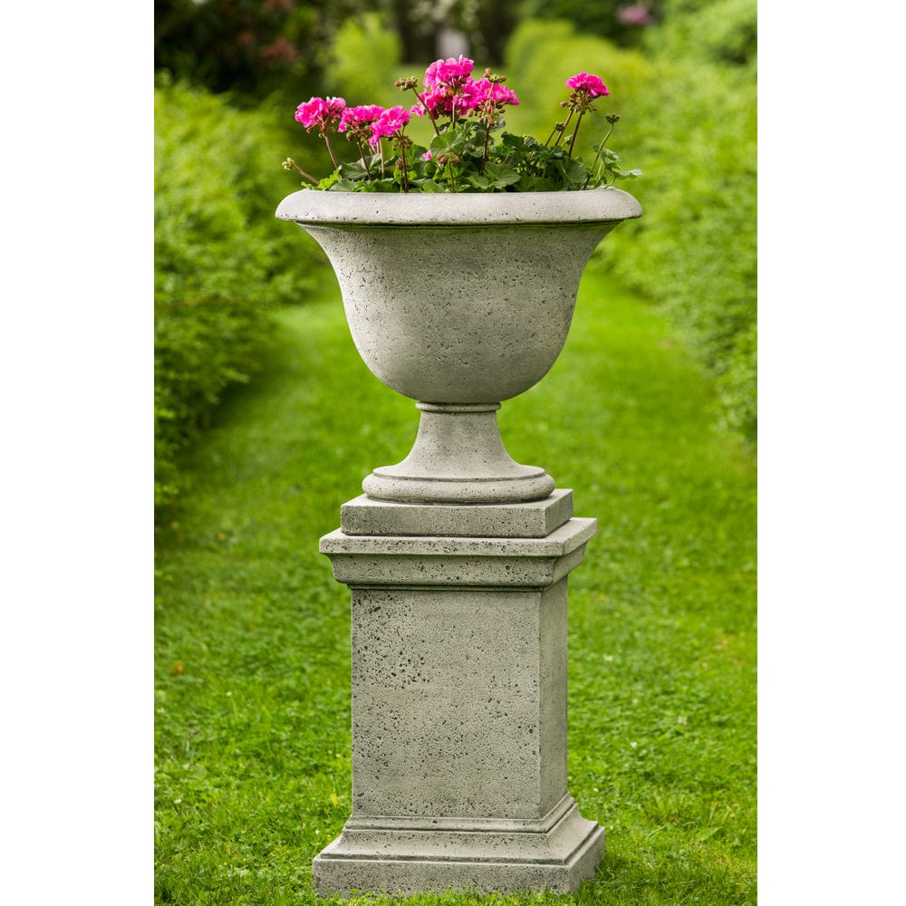 Fairfield Urn with Pedestal - Outdoor Art Pros