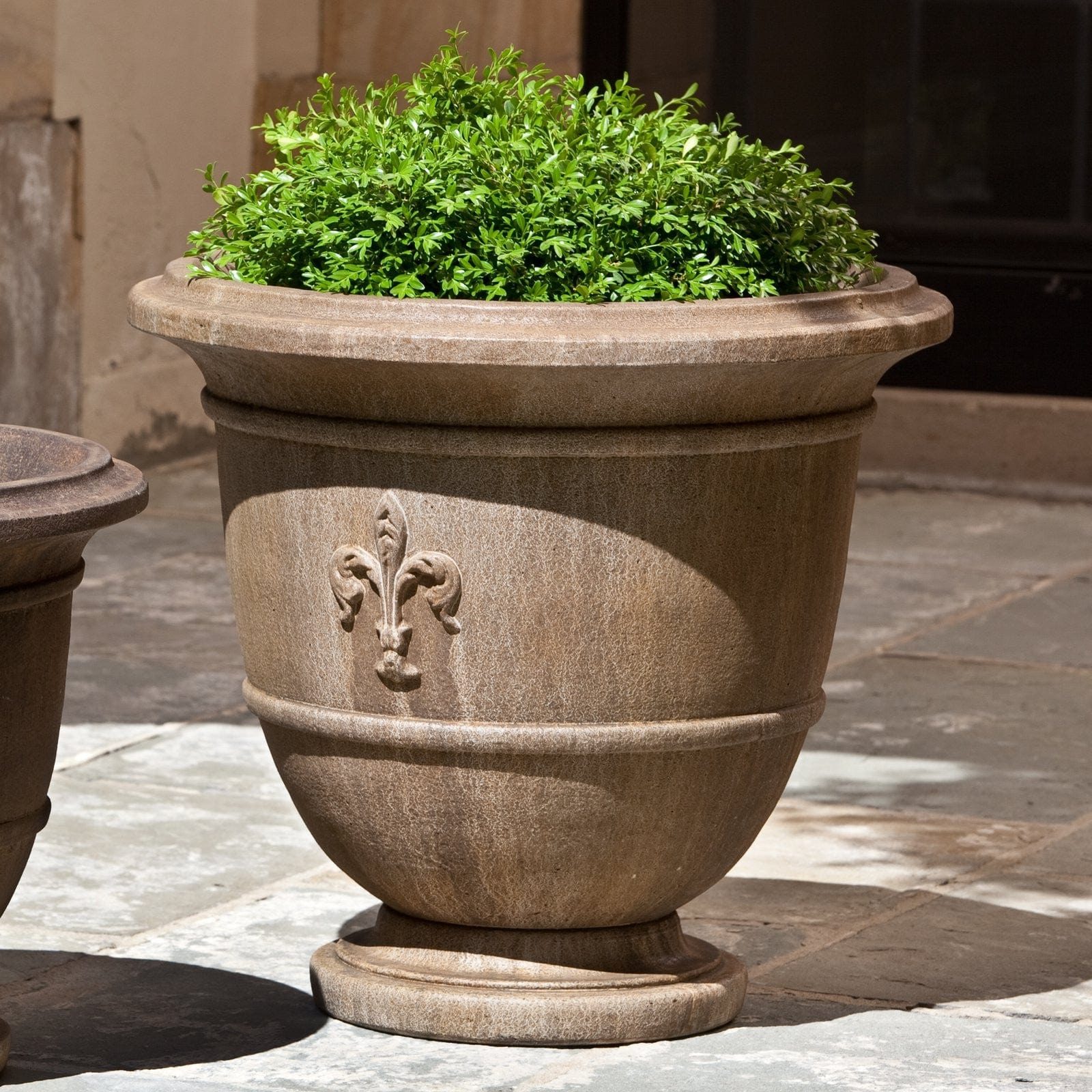 Fleur de Lis Urn Large Garden Planter- Outdoor Art Pros