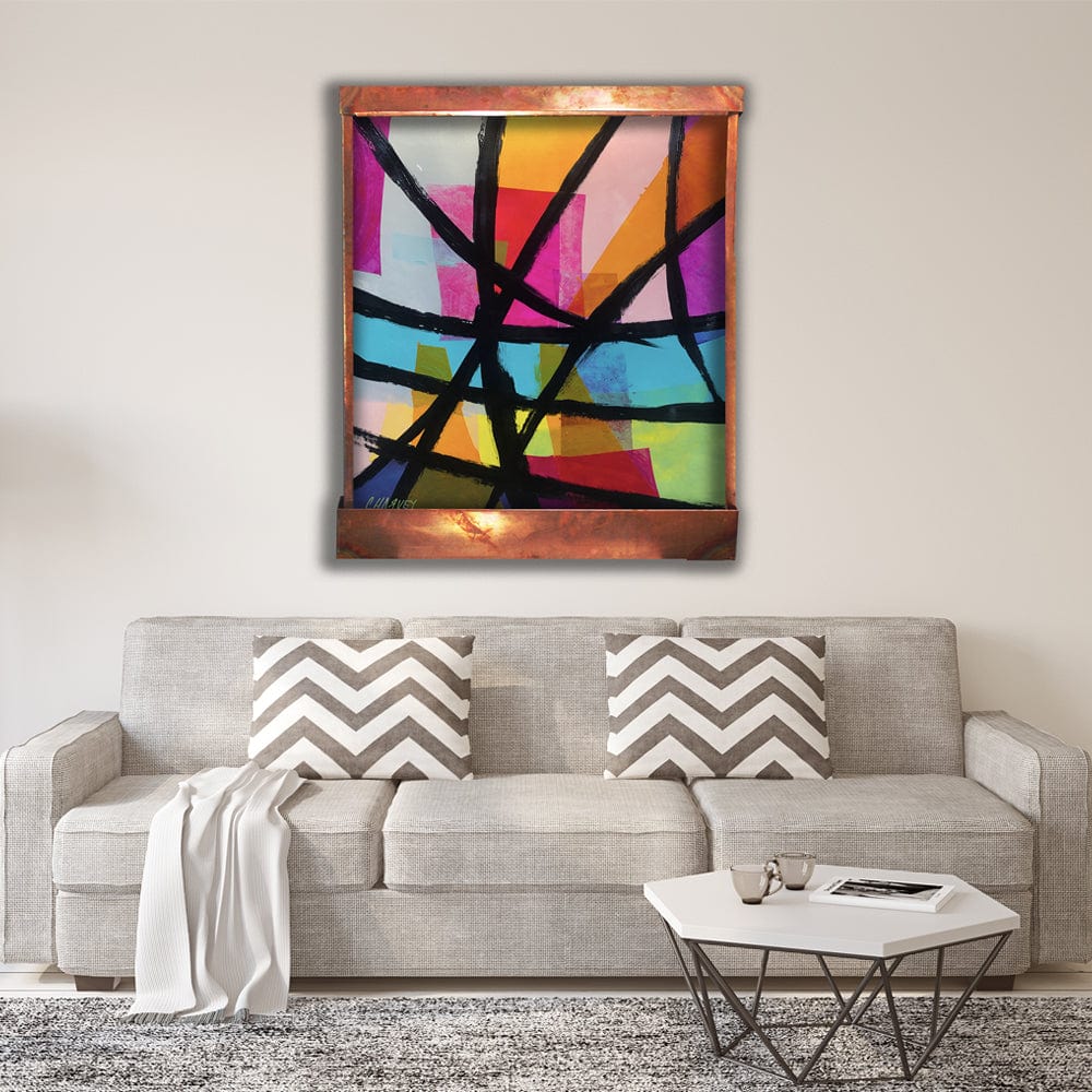 Fractum VIBGYOR Wall Fountain - Outdoor Art Pros