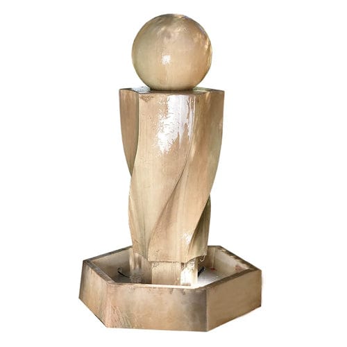 Vortex With Ball Outdoor Water Fountain - Outdoor Art Pros