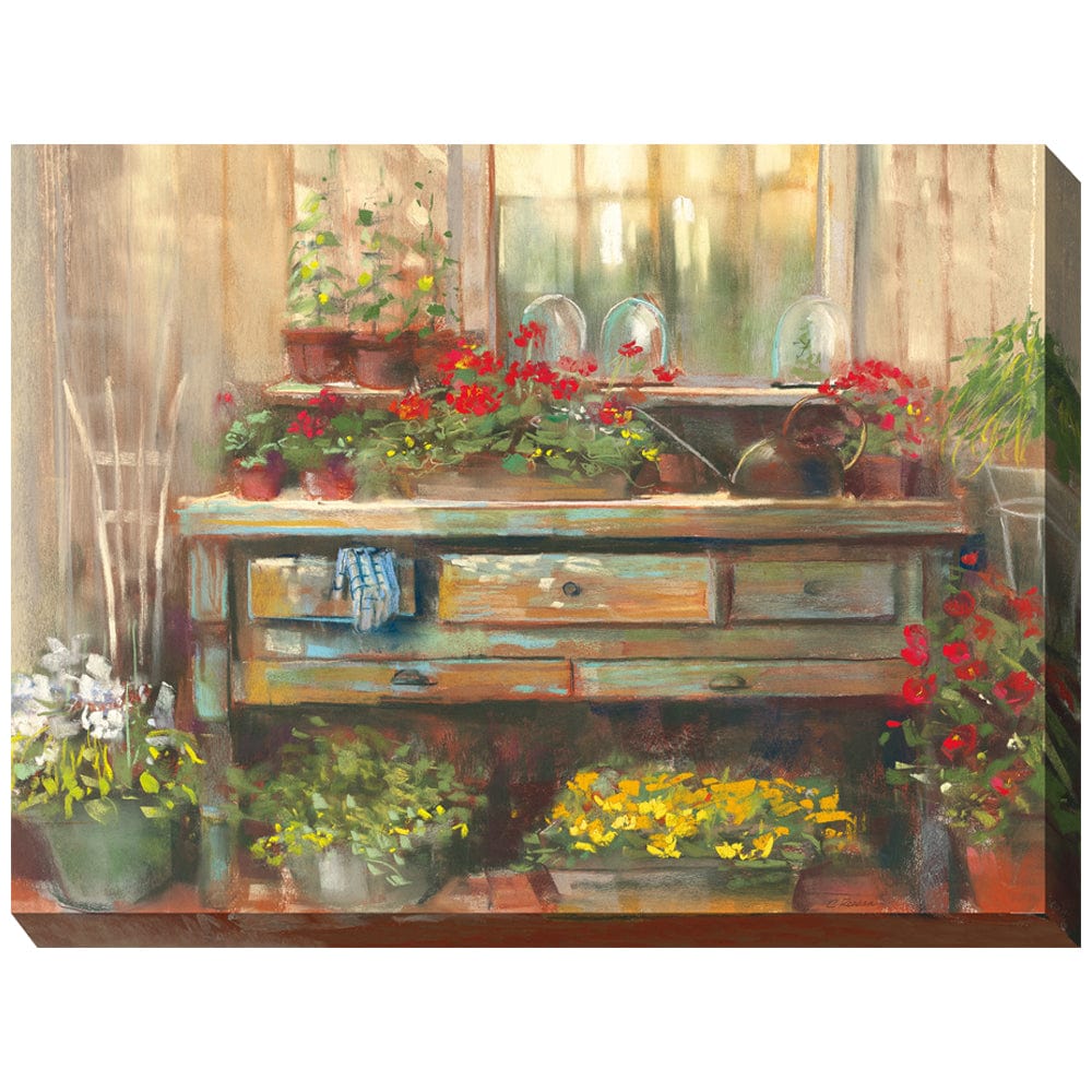 Gardener's Retreat Outdoor Canvas Art - Outdoor Art Pros