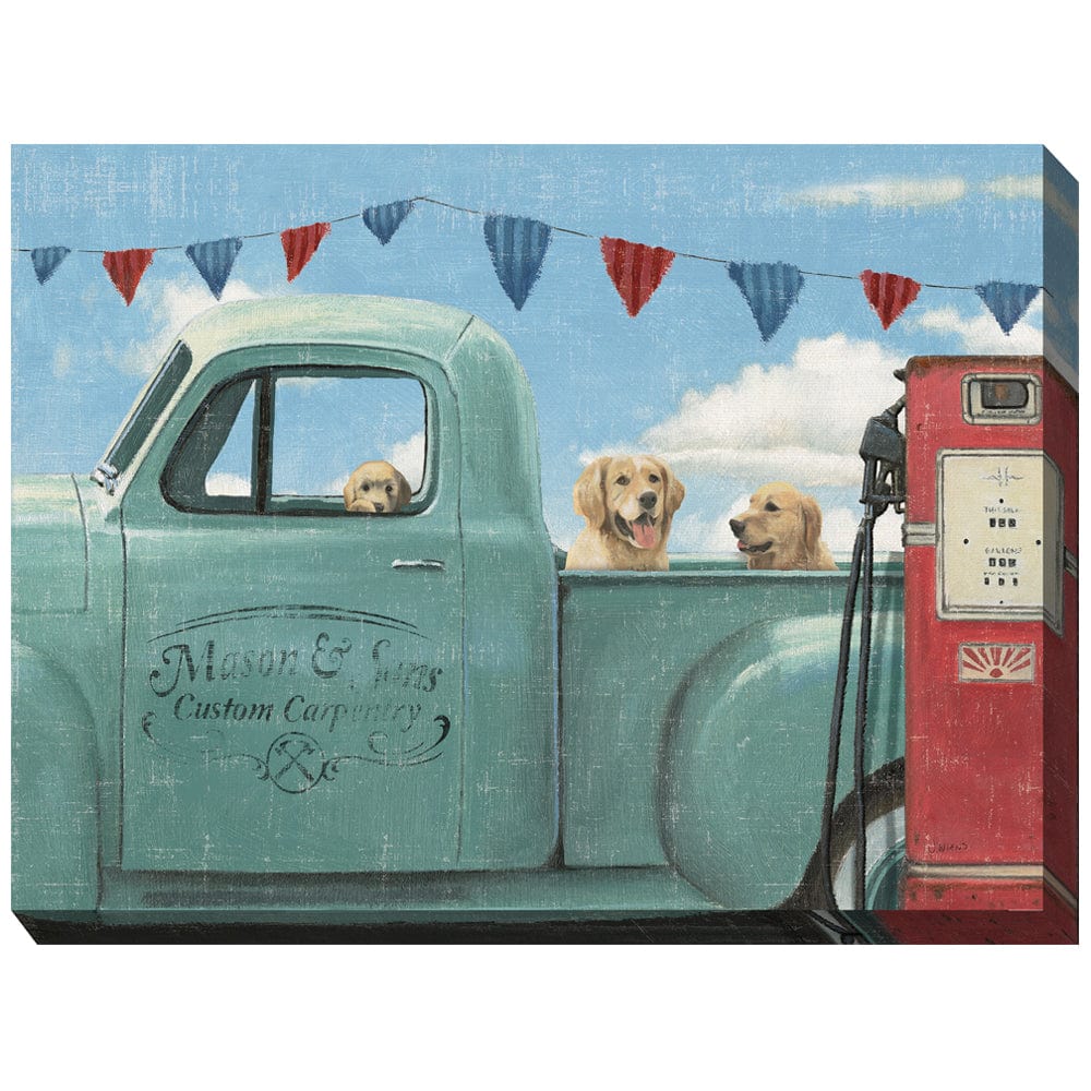 Go For A Ride Outdoor Canvas Art - Outdoor Art Pros