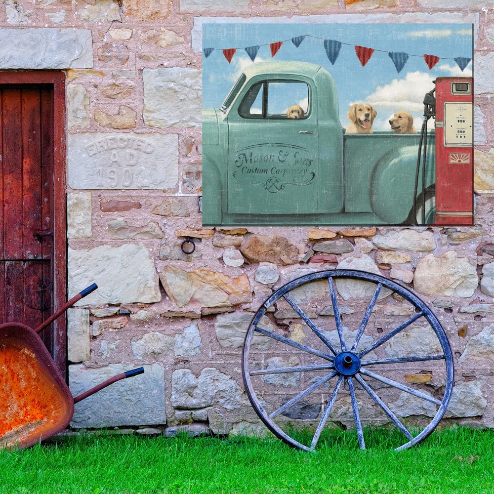 Go For A Ride Outdoor Canvas Art - Outdoor Art Pros