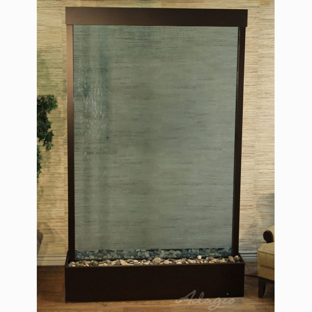 GrandeurRiver_CenteredInBase_-BlueGlass-AntiqueBronze-White -Outdoor Art Pros