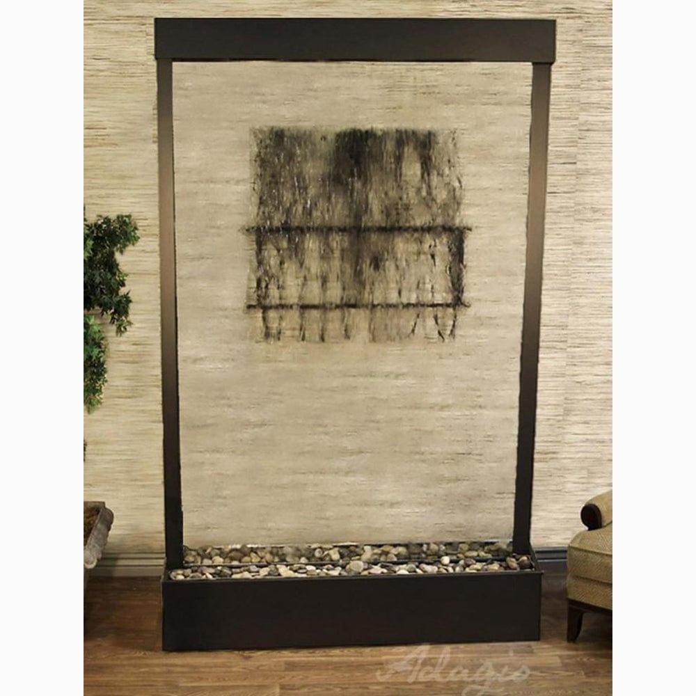 Grandeur_River_Centered_In_Base_-_Clear_Glass_-_Antique_Bronze - Outdoor Art Pros