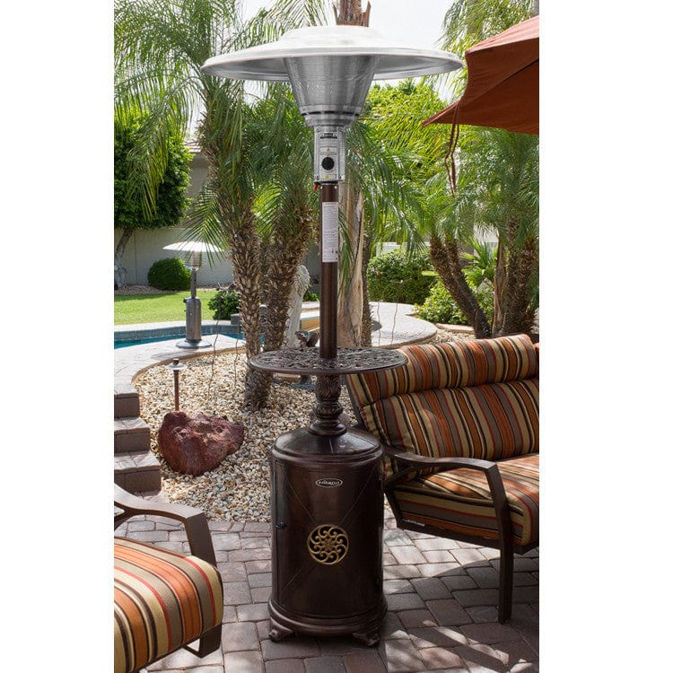 87" Hammered Bronze Cast Aluminum Patio Heater - Outdoor Art Pros