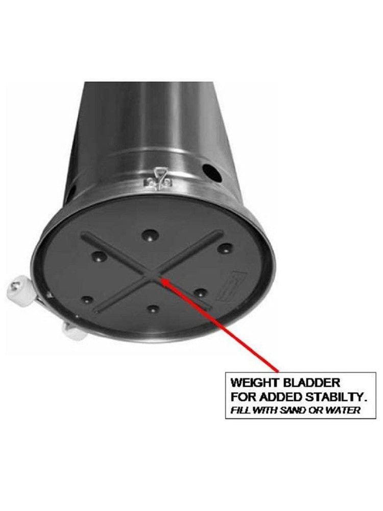 87" Black/Stainless Steel Outdoor Patio Heater - Outdoor Art Pros