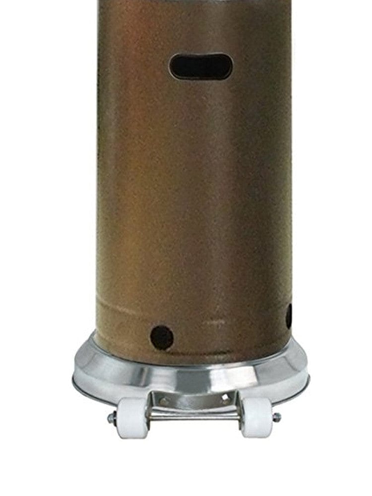 87" Hammered Bronze/Stainless Steel Outdoor Patio Heater - Outdoor Art Pros