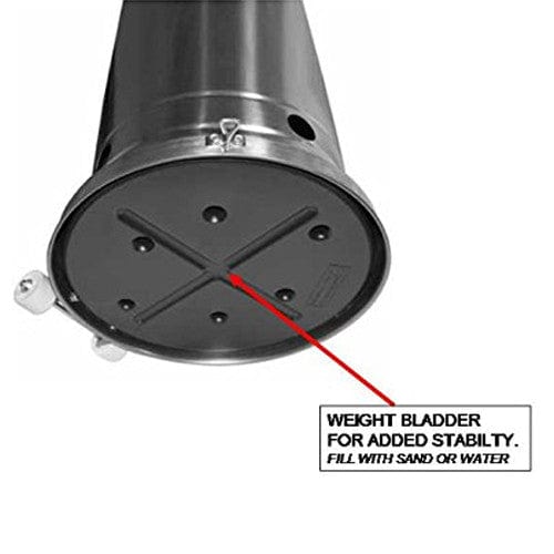 87" Hammered Bronze/Stainless Steel Outdoor Patio Heater - Outdoor Art Pros