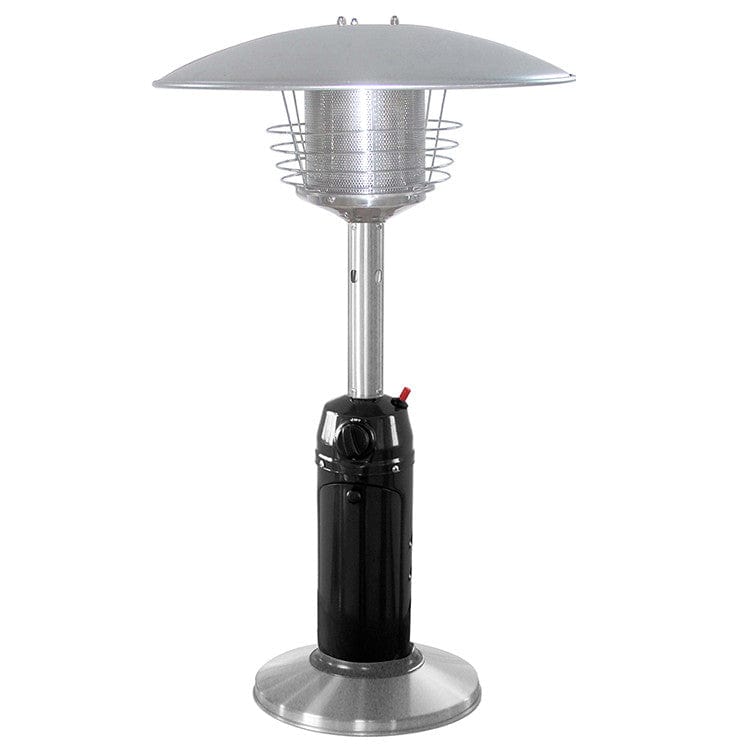 Black and Stainless Steel Tabletop Patio Heater - Outdoor Art Pros
