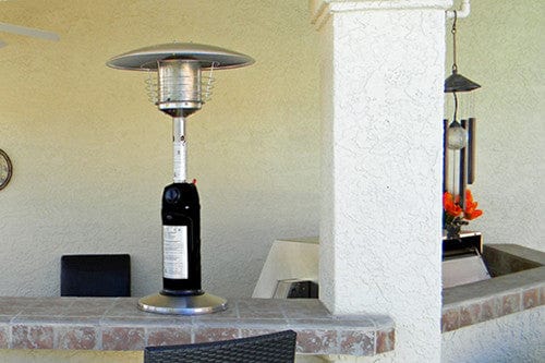 Black and Stainless Steel Tabletop Patio Heater - Outdoor Art Pros
