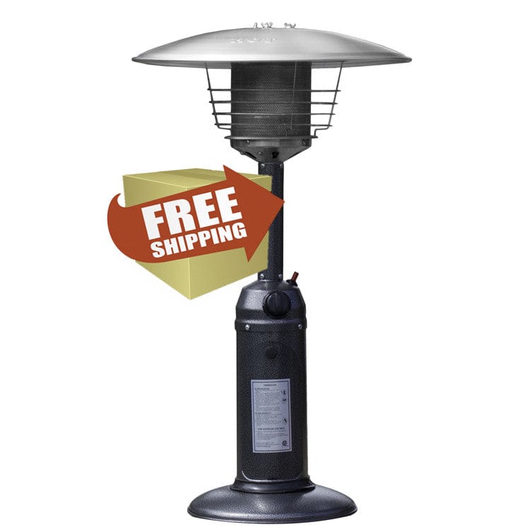 Hammered Silver Tabletop Patio Heater - Outdoor Art Pros