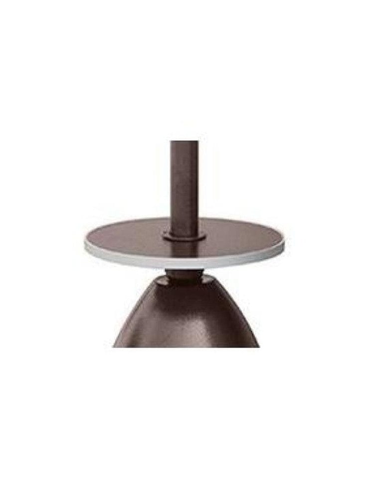 87" Tapered Hammered Bronze Outdoor Patio Heater with Table - Outdoor Art Pros