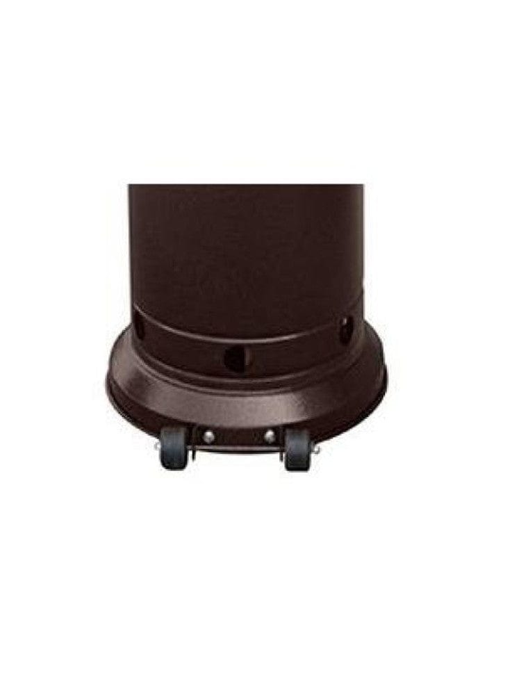 87" Tapered Hammered Bronze Outdoor Patio Heater with Table - Outdoor Art Pros