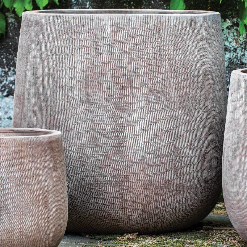 Handspun Linen Planter Nested Set of 3 | Terra Cotta Collection