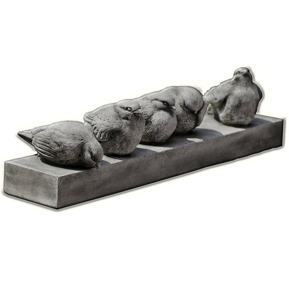 Happy Hour Cast Stone Bird Garden Statue