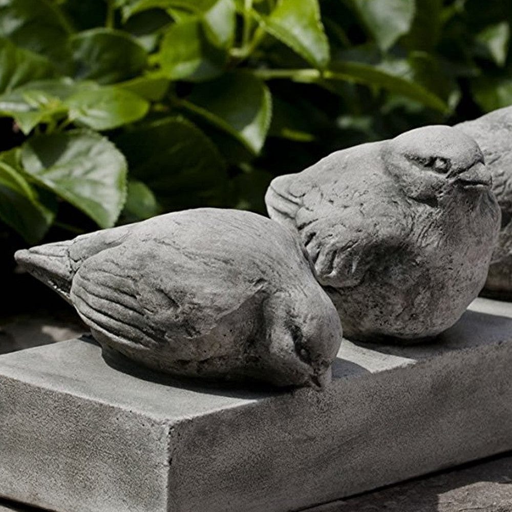 Happy Hour Cast Stone Bird Garden Statue