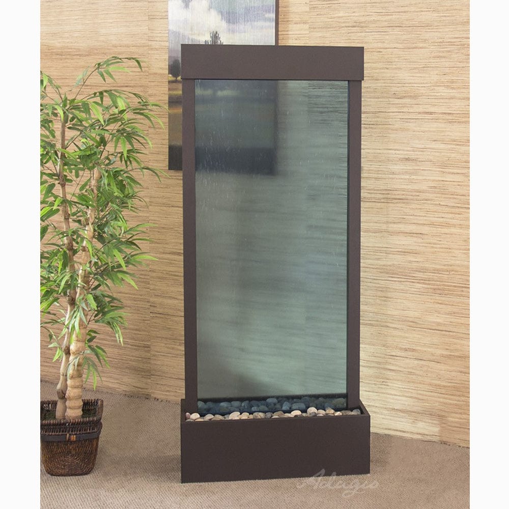 HarmonyRiver_CenteredInBase_-BlueGlass-AntiqueBronze-White - Outdoor Art Pros